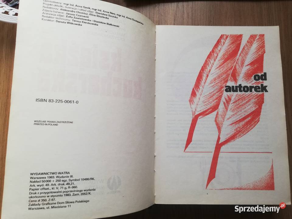 Książka Kucharska 1983r