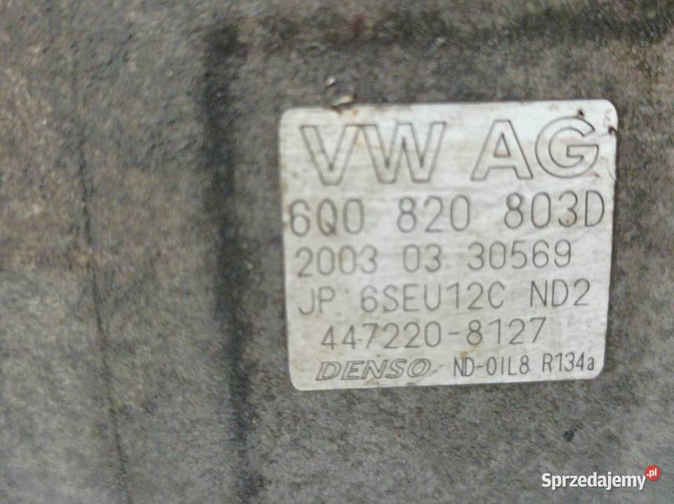 SPRĘŻARKA KLIMATYZACJI 6Q0820803D 19 TDI Seat