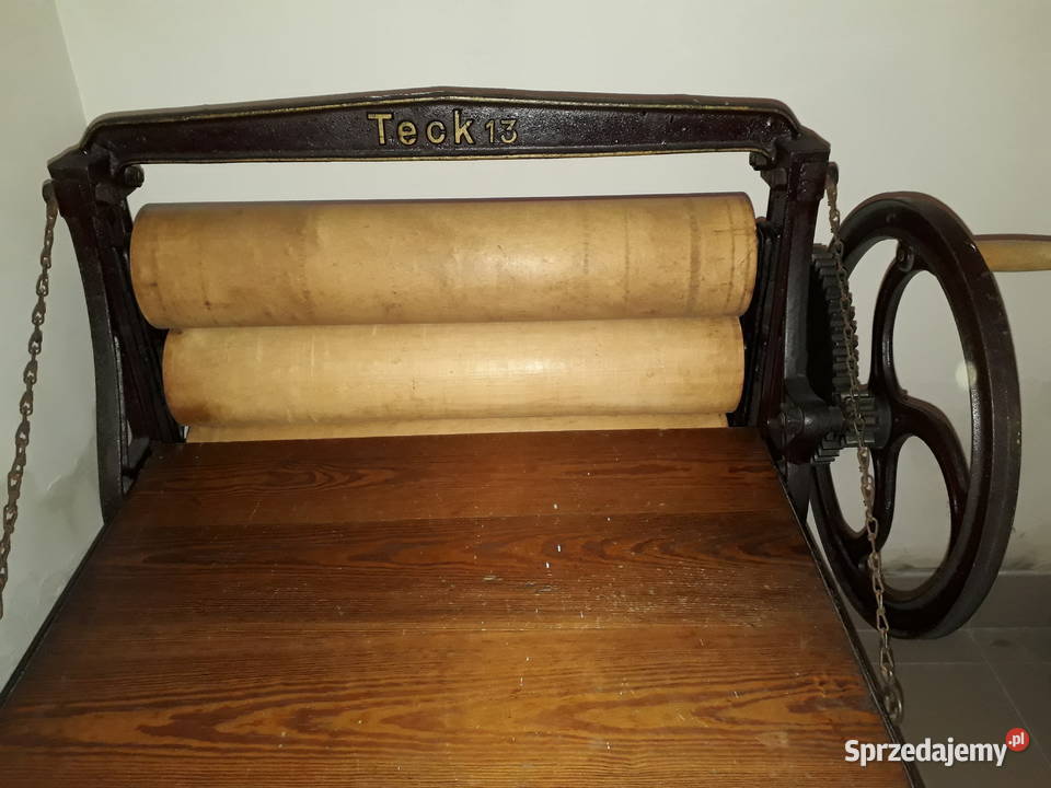 Zabytkowy magiel ręczny Antyki pomorskie