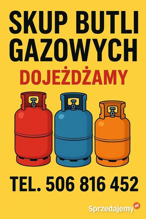 SKUP BUTLI GAZOWYCH 11 DO KUCHENEK BUTLE GAZY Kalwaria Zebrzydowska