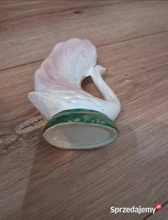 Ceramiczna figurkawazonik w kształcie łabędzia Warszawa