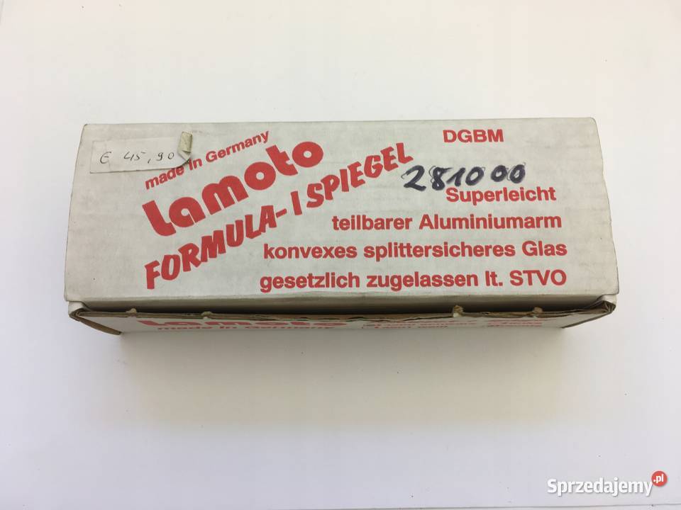 LAMOTO Lusterko motocyklowe tuning czarne M6 P Łobżenica