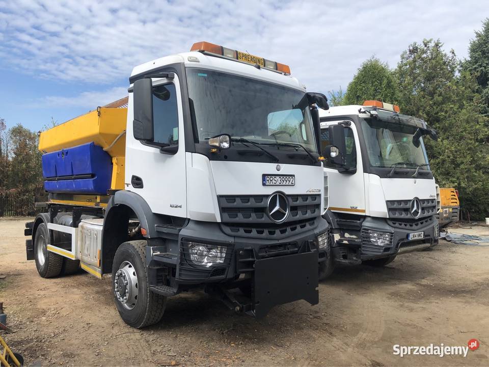 Mercedes Arocs 2014 euro 6 4x4 schmidt 6m3 pług nie Ropczyce