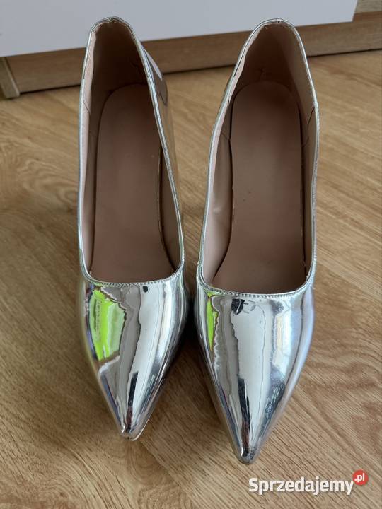Buty na szpilce srebne NOWE Rybnik