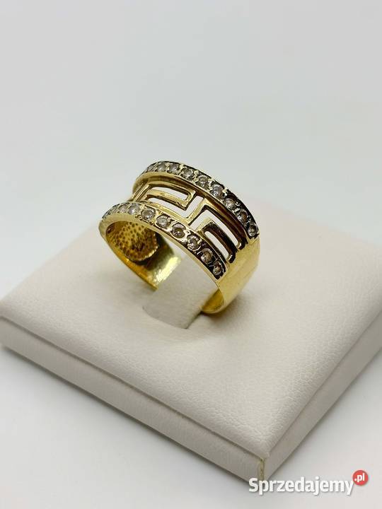 Nowy Złoty pierścionek pr 585 440g Rozmiar 17 Elbląg