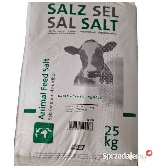 Sól paszowa 1 tona Łęczyca sprzedam
