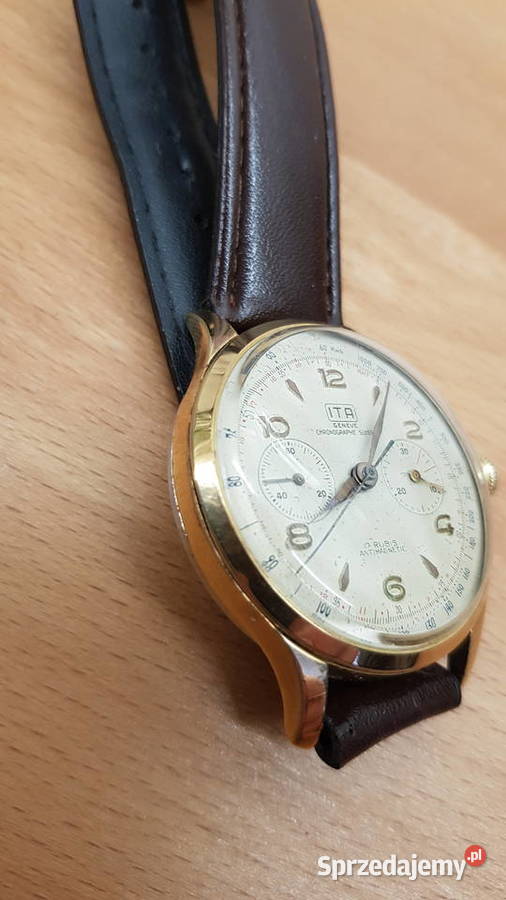 Duży męski zegarek ITA Geneve Chronographe Chorzów