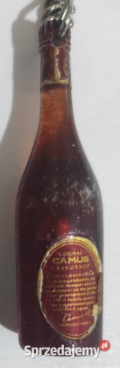 Brelok breloczek butelka Cognac Camus PRL Warszawa