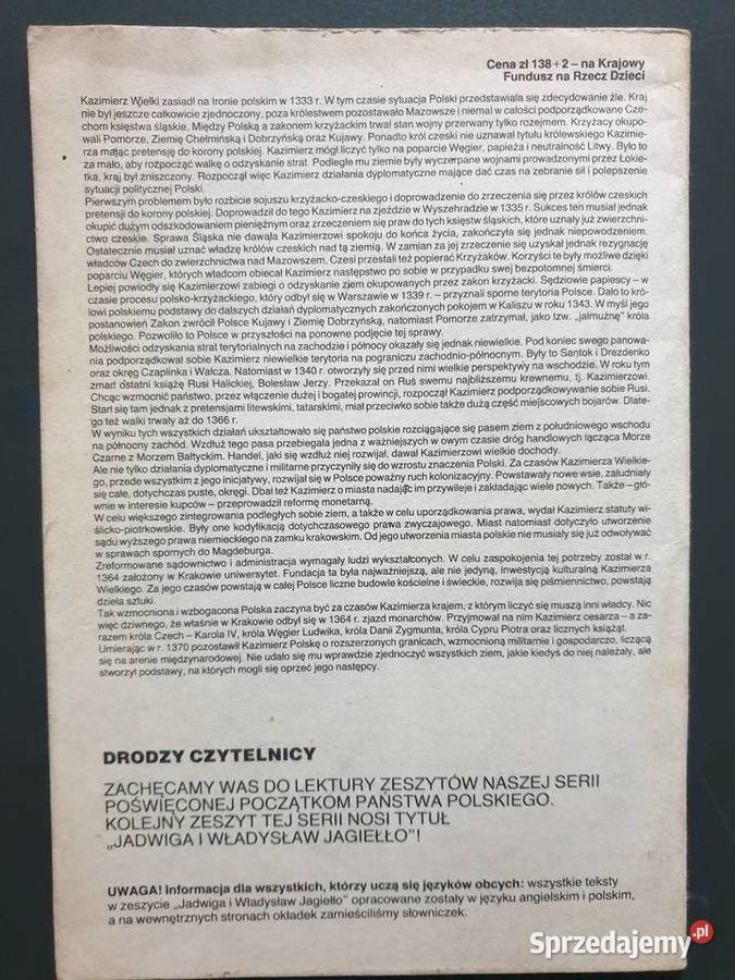 Kazimierz Wielki Casimir the Great komiks Gdynia