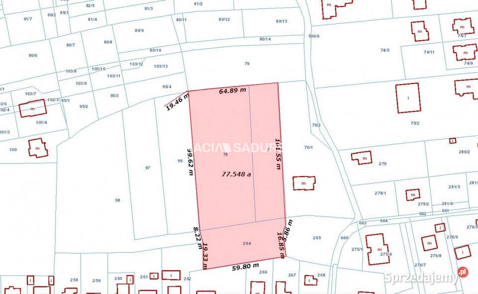 Do sprzedaży działka 7800m2 Kraków Józefa sprzedam