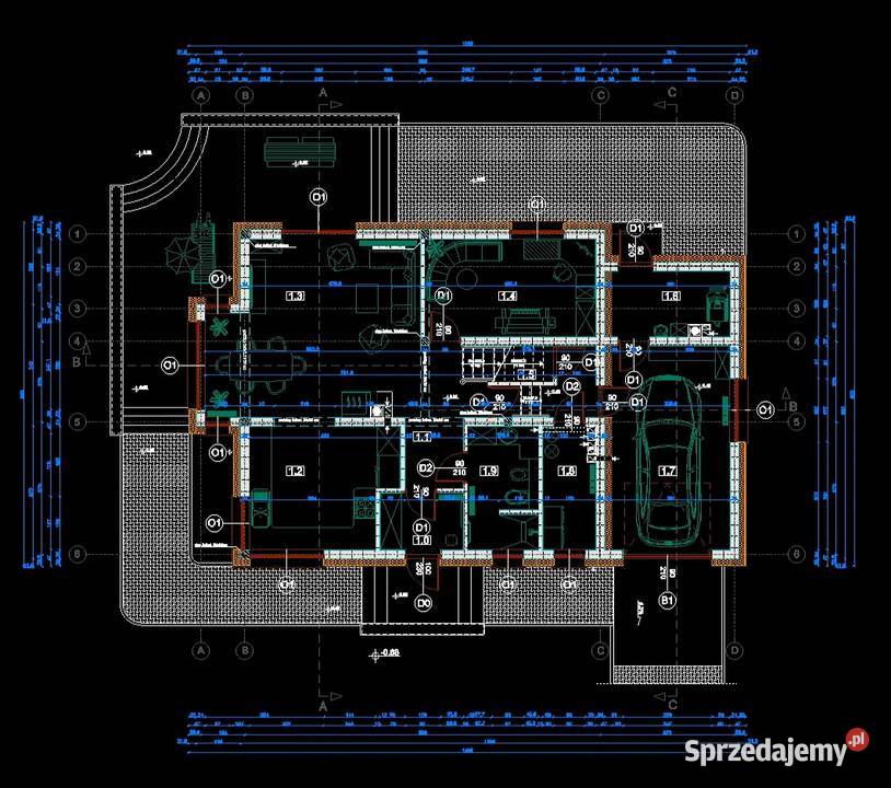 Projekty domów rysunki techniczne CAD podlaskie Suwałki