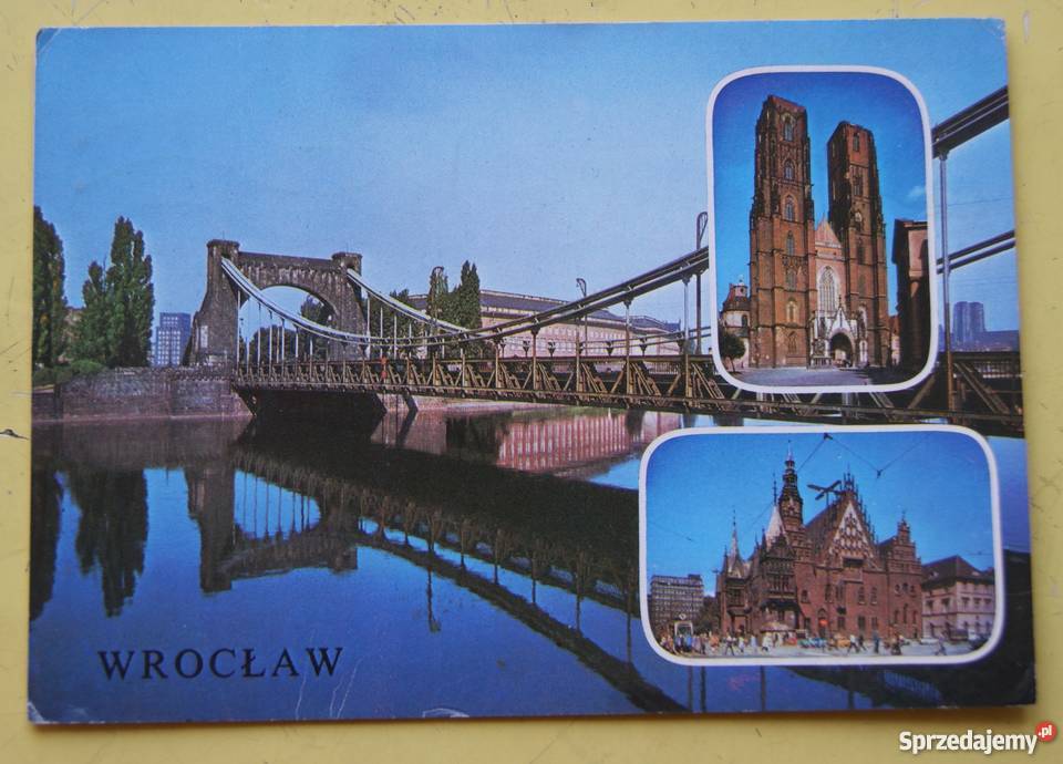 Wrocław mozaika zdjęć Pocztówki i karty telefoniczne Antyki, Sztuka, Kolekcje Parczew sprzedam