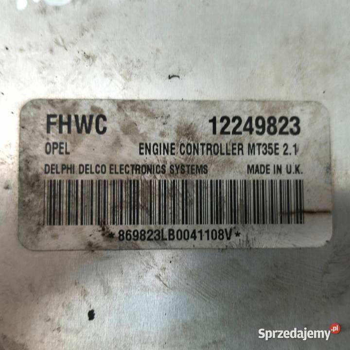 STEROWNIK SILNIKA ECU Opel Astra G Zafira A
