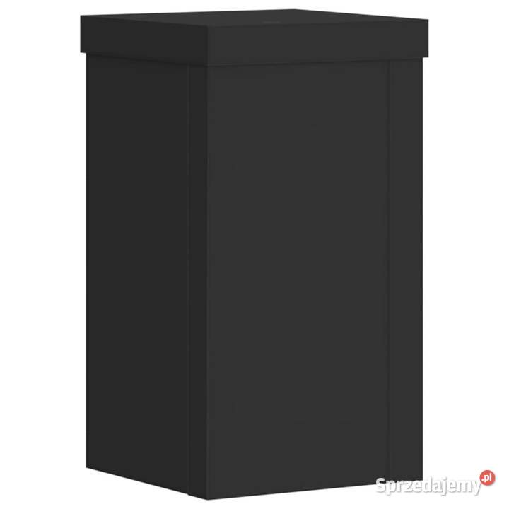 Podstawki pod doniczki 2 czarne 10x10x18 Donice