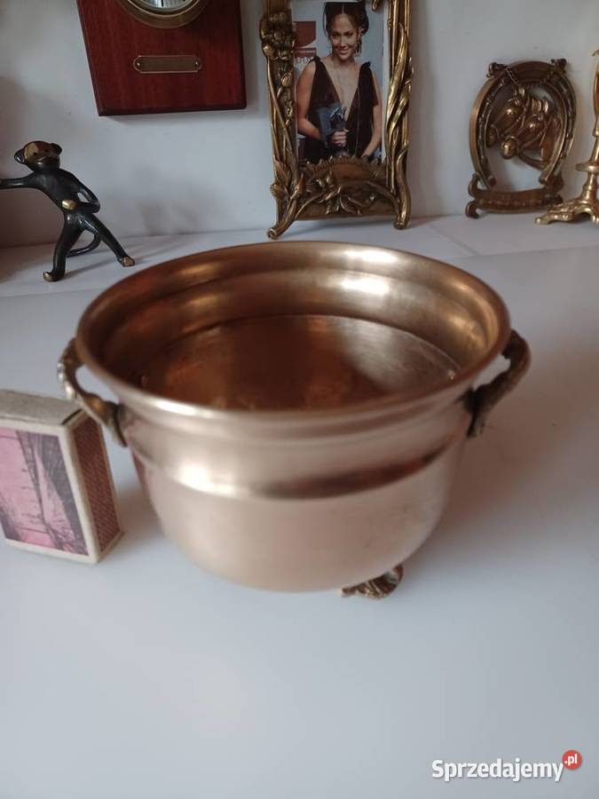 Piękna mosiężna donica Kolekcja wielkopolskie Poznań