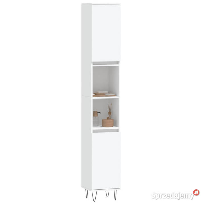 Szafka łazienkowa biała 30x30x190 materiał Warszawa