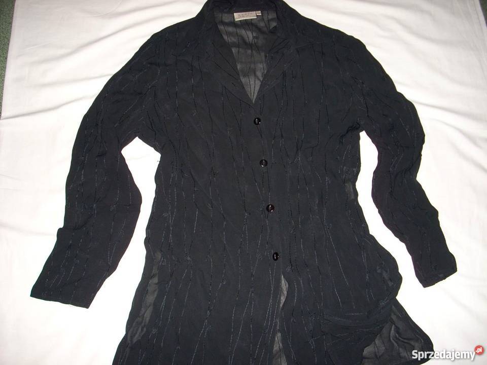 Woman Collection Elegancka czarna Koszula Tunika Nowy Sącz