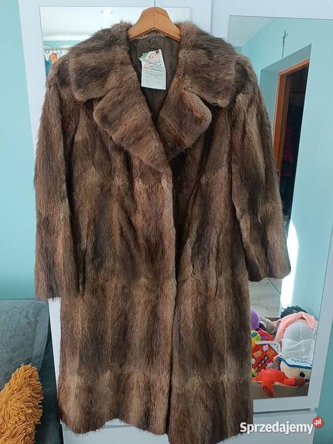 Futro naturalne z piżmaków Rozmiar 36(S) Brzeziny