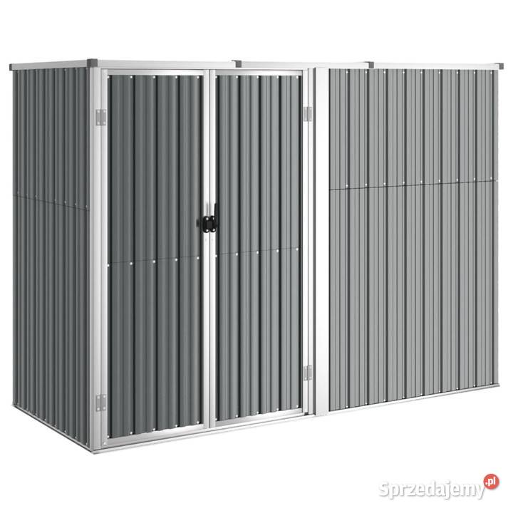Szopa ogrodowa szara 225x89x161 stal Warszawa