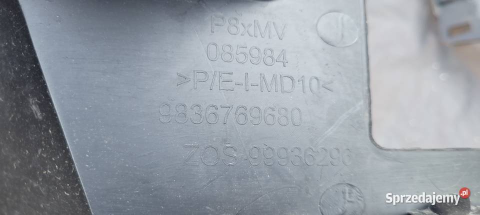 PEUGEOT 3008 II LIFT SLIZG ZDERZAKA PRZOD osobowe śląskie Ruda Śląska