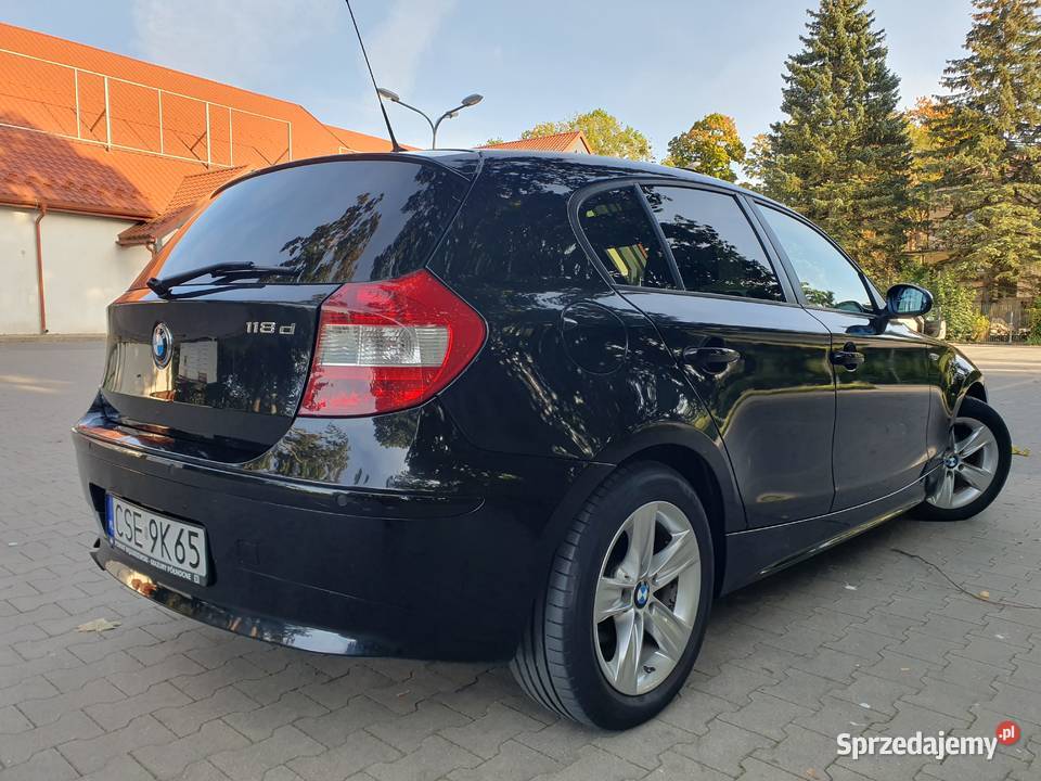 BMW E87 118d 20 m47 bogate wyposażenie zadbany przyciemniane szyby Węgorzewo