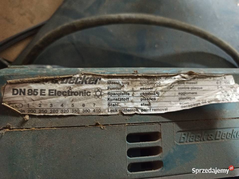 Szlifierka taśmowa Black Decker DN 85 ED Gać