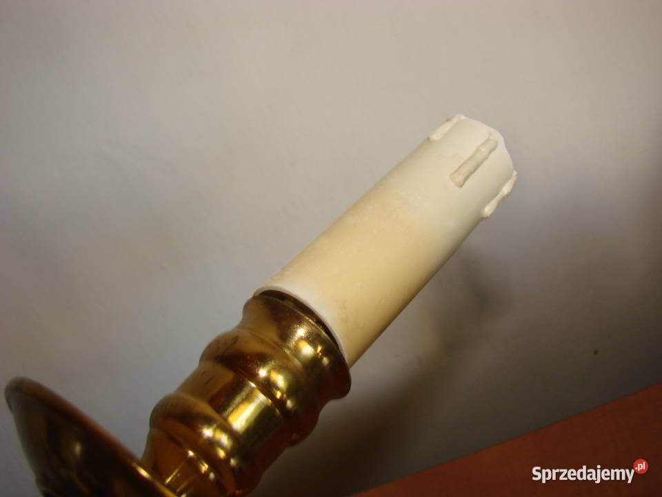 stary mosiężny kinkiet pomorskie Pruszcz Gdański