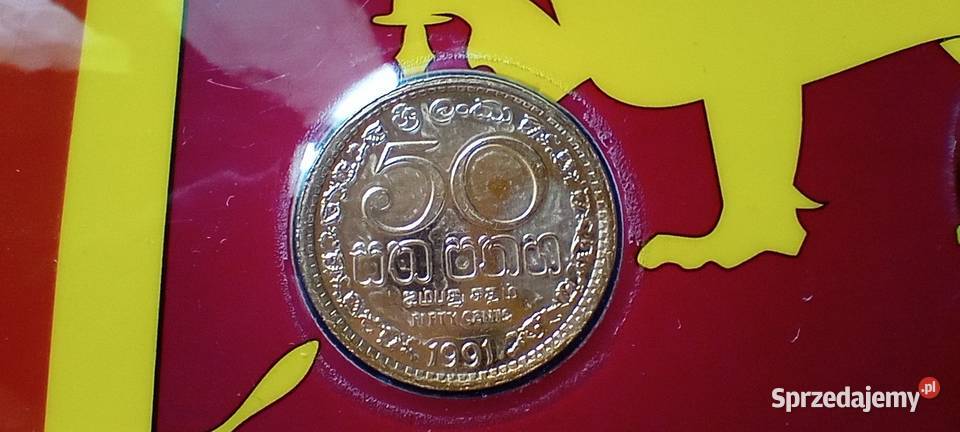 Stare monety Set 1991 1994 Sri Lanka kolor złota Lesko