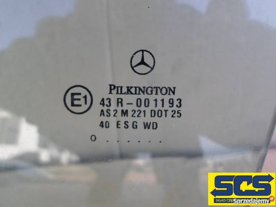 MERCEDES c KLASA W203 SZYBA LEWY PRZÓD PRZEDNIA osobowe Karoseria Bieleń sprzedam