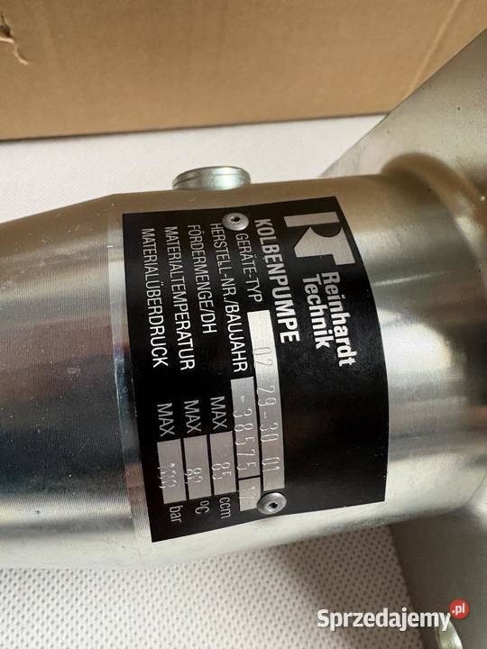 Reinhardt Technik 022930 01 Kolbenpumpe Warszawa