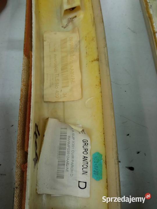 OSŁONA SŁUPKA A B C LEWA PRAWA KOMPLET SKÓRA