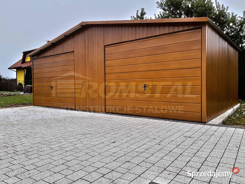 Garaż Blaszany Drewnopodobny 6x6 Garaże Blaszane