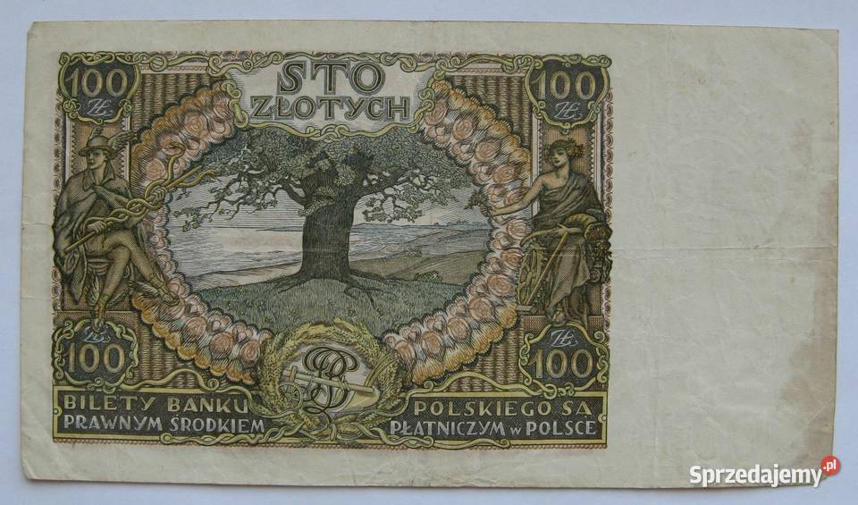 100 złotych 1934 zestaw 3 Dąbrowa Górnicza