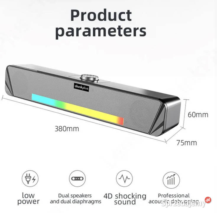 Głośnik bezprzewodowy Lenovo TS33 Bluetooth