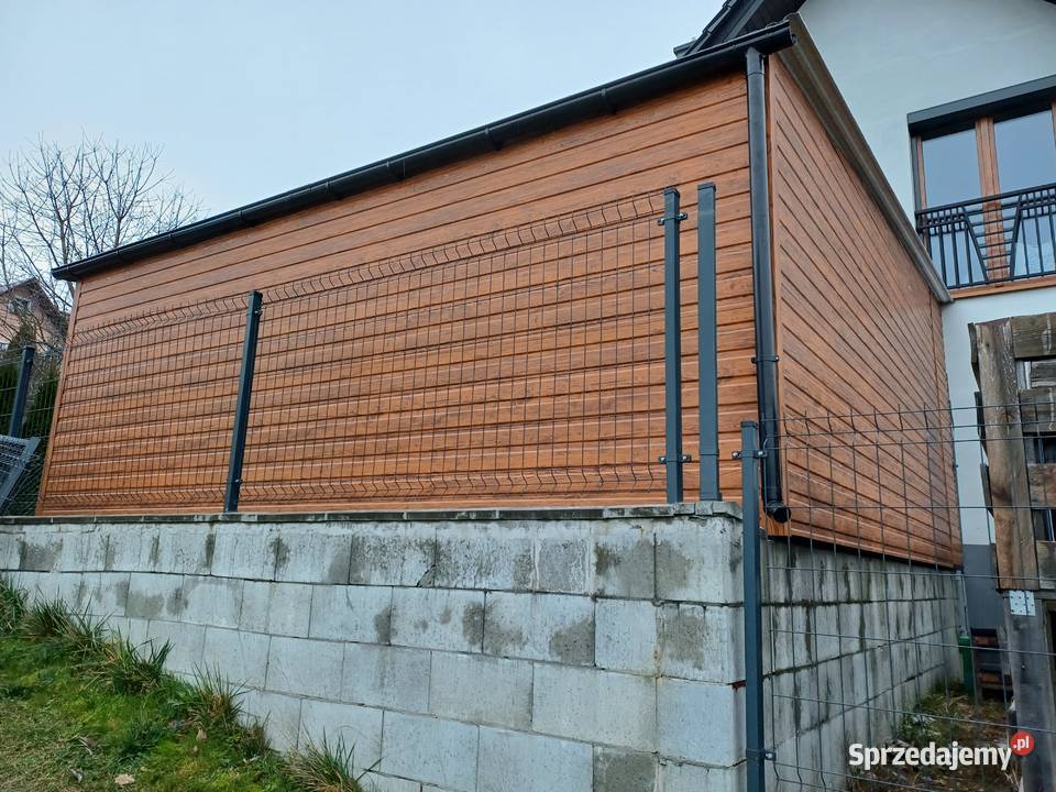 JEDNOSPADOWY GARAŻ BLASZANY Blaszak Brama Sprzedaż Brzozów