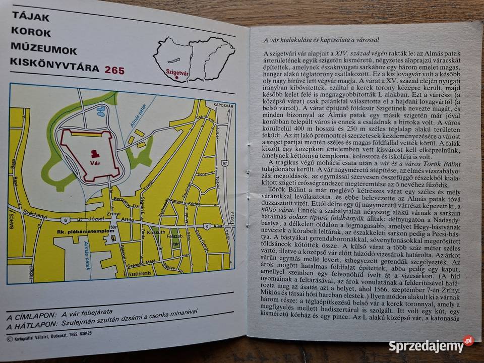 Pecs Szarvas Zsambek Veszprem Szigetvar Gorsium Mapy i przewodniki Kraków