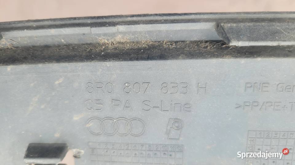 AUDI Q5 SLINE SPOJLER DOKŁADKA DYFUZOR ZDERZAKA Pozostałe Ruda Śląska