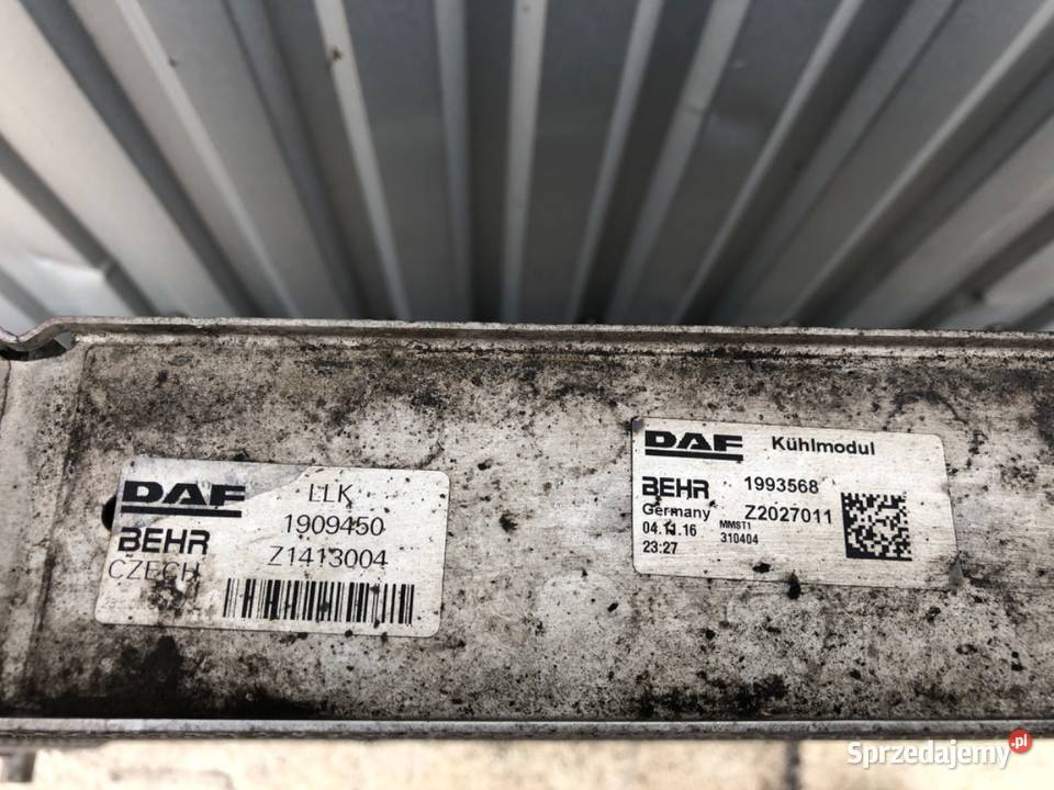 INTERCOOLER DAF XF 1909450 129 462 CHŁODNICA