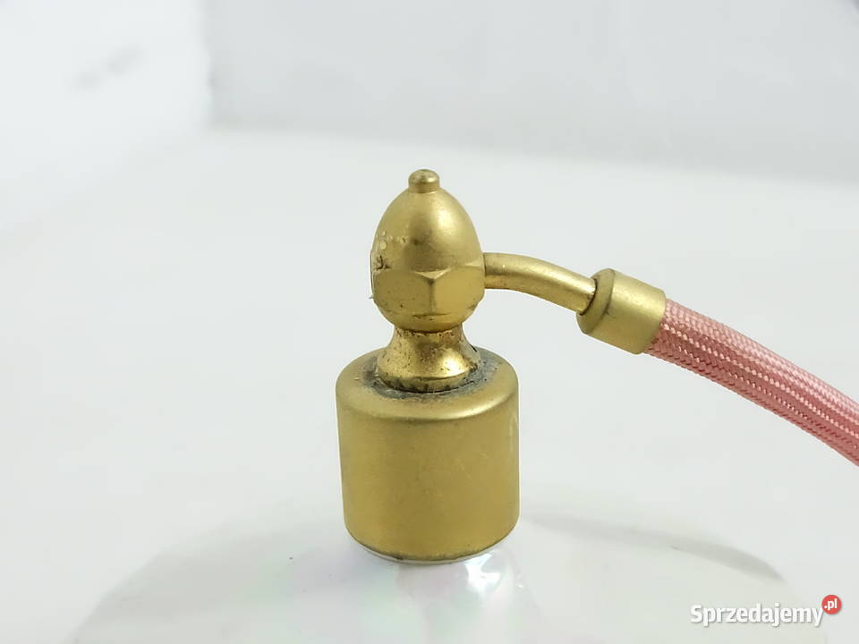 Vintage Flakon na Perfumy z Pompką Porcelana lubelskie Biłgoraj