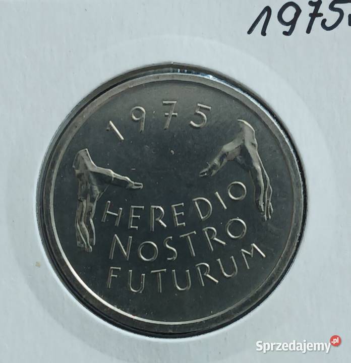 5 Franków Szwajcaria 1975 rEuropejski Ochrony wielkopolskie Konin