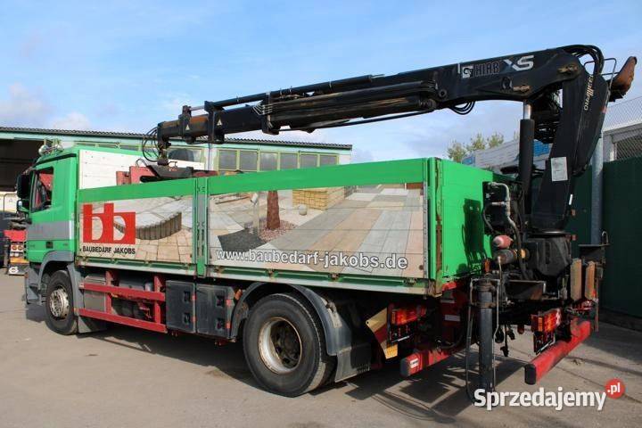 Mercedes 1846 skrzynia z dzwigiem przyczepa do Warszawa
