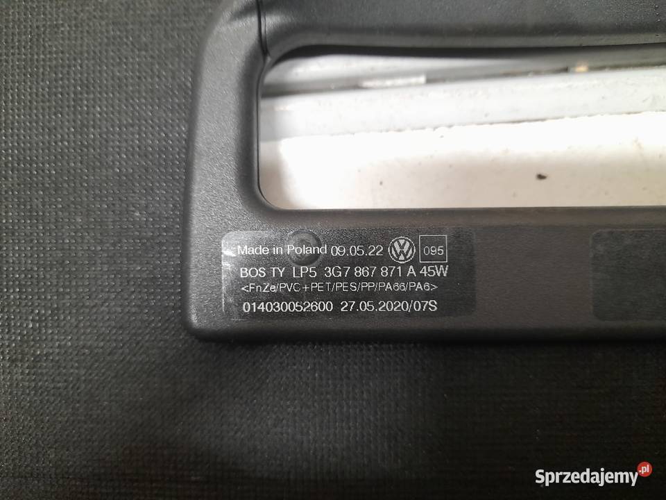 roleta bagażnika czarna VW ARTEON 3G7867871A