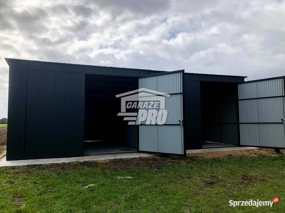 Hala Garaż blaszany 8x6 ścianka działowa Brama Drawsko Pomorskie