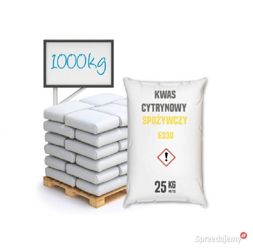 Kwas cytrynowy spożywczy jednowodny E330 paleta dolnośląskie
