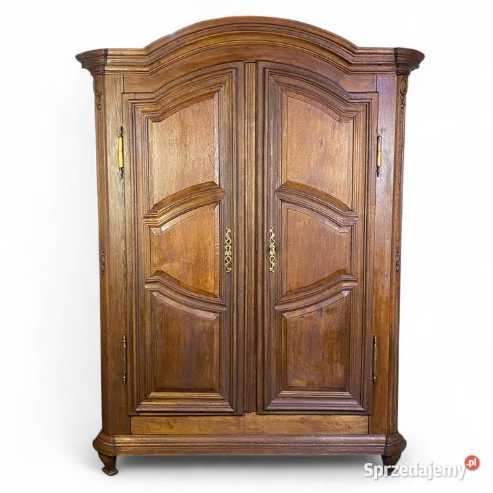 Stara masywna stylowa szafa dwudrzwiowa lity dąb zachodniopomorskie