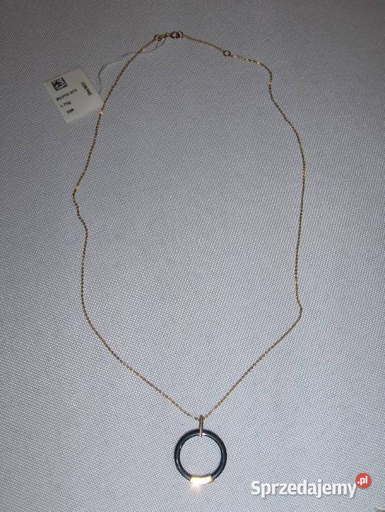 WKruk Wisiorek łańcuszek Złoto 375 ceramika NOWY