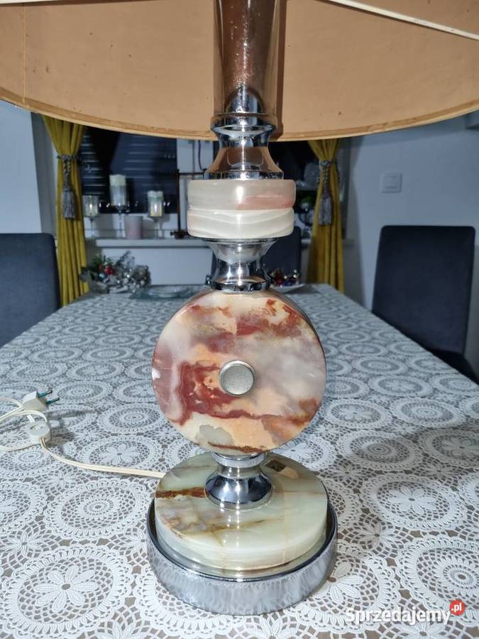 Lampa z marmuru onyx wielkopolskie Wola Podłężna