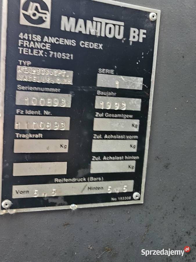 OKAZJA Manitou 12 m mały przebieg Motoryzacja sprzedam