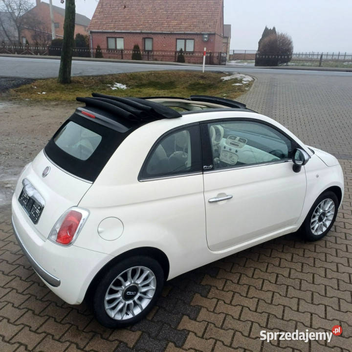 Fiat 500 C Otwierany dach Klimatyzacja I 2007 wielofunkcyjna kierownica 500 Suchorzew