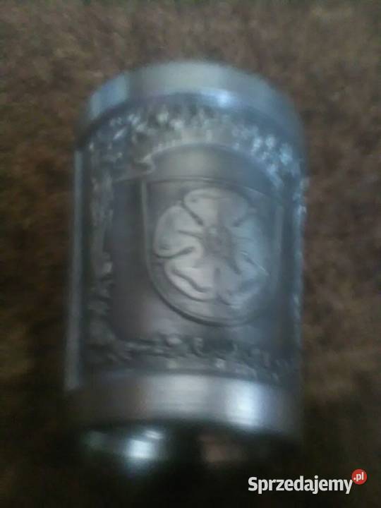 Kieliszek z cyny medal srebro Mysłowice sprzedam